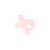 Three Hearts Modern Texas Silicone Teether in Light Pink
