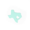 Three Hearts Modern Texas Silicone Teether in Mint