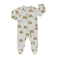 Emerson & Friends Bamboo Baby Pajamas in Rainbow