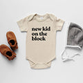 Gladfolk - Cream New Kid On The Block Organic Baby Bodysuit