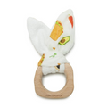 LouLou Lollipop Bunny Ear Teething Ring in Tacos